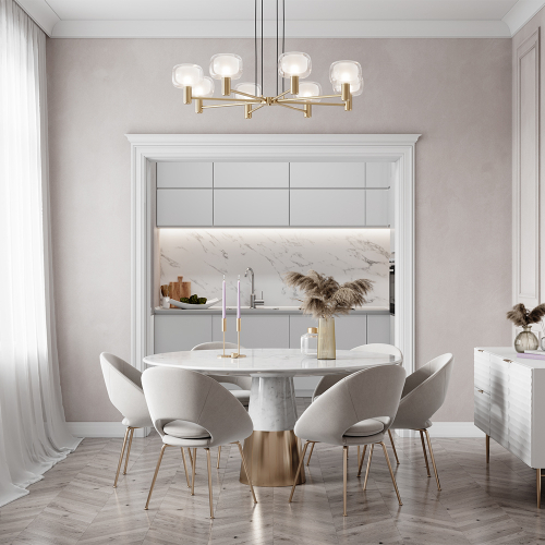 Подвесная люстра Maytoni Vision MOD411PL-08G изображение в интернет-магазине Cramer Light фото 6