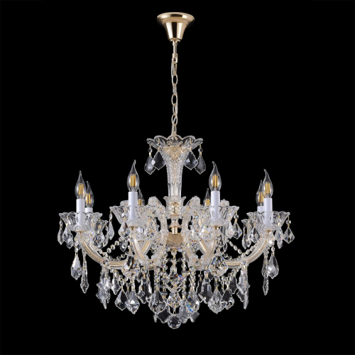 Подвесная люстра Crystal Lux CRISTELLE SP8 GOLD изображение в интернет-магазине Cramer Light фото 6