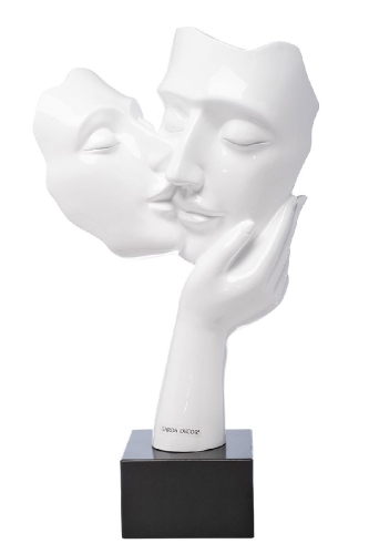 Статуэтка Поцелуй Garda Decor D5128WH изображение в интернет-магазине Cramer Light