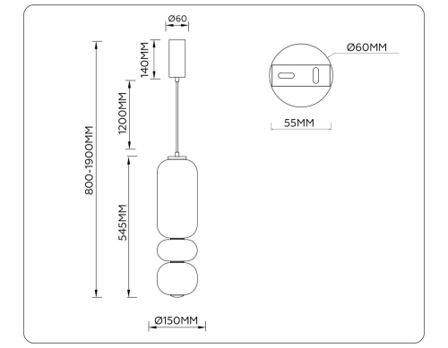 Подвесной светильник Ambrella Light High Light Modern LH11033 изображение в интернет-магазине Cramer Light фото 6