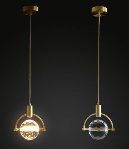 Подвесной светильник DeLight Collection 2121P/A brass/clear изображение в интернет-магазине Cramer Light фото 3