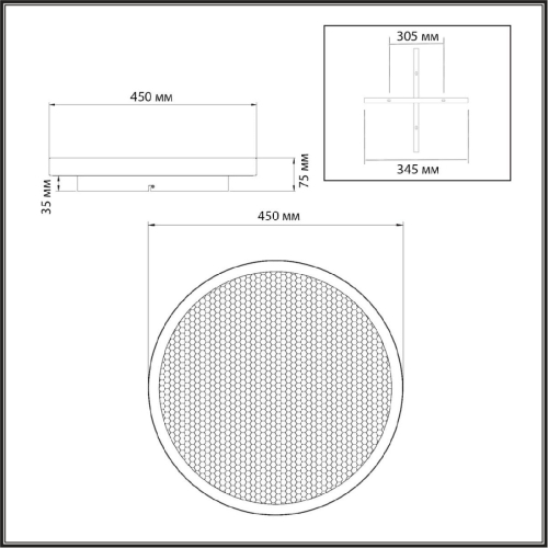 Потолочный светильник Sonex Shimmers 7736/60L изображение в интернет-магазине Cramer Light фото 6