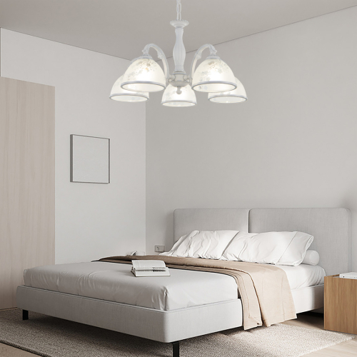 Подвесная люстра Arte Milano 349737/5 WT+SL изображение в интернет-магазине Cramer Light фото 2