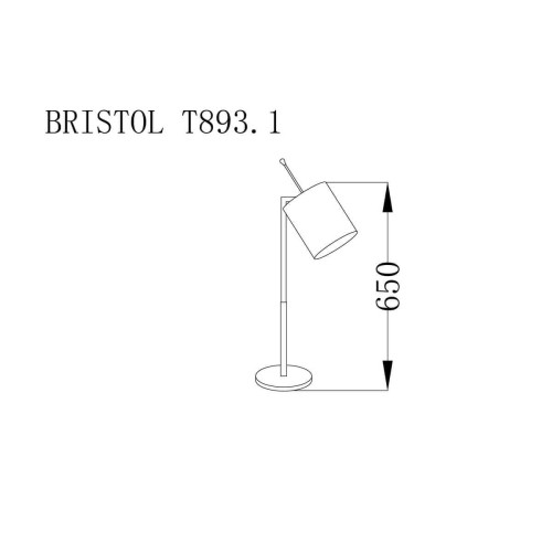 Настольная лампа Lucia Tucci Bristol T893.1 изображение в интернет-магазине Cramer Light фото 3