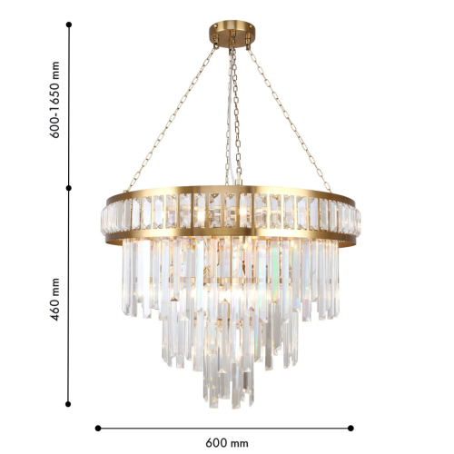 Подвесная люстра Favourite Preston 4732-12P изображение в интернет-магазине Cramer Light фото 2