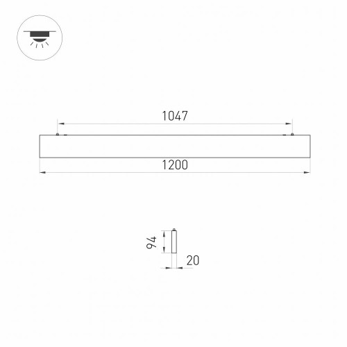 Линейный светильник Arlight Lineair Flat 031530 изображение в интернет-магазине Cramer Light фото 3