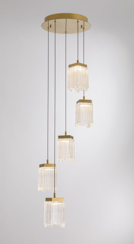 Подвесной светильник Delight Collection MD25020403-5A2 Satin gold изображение в интернет-магазине Cramer Light фото 2