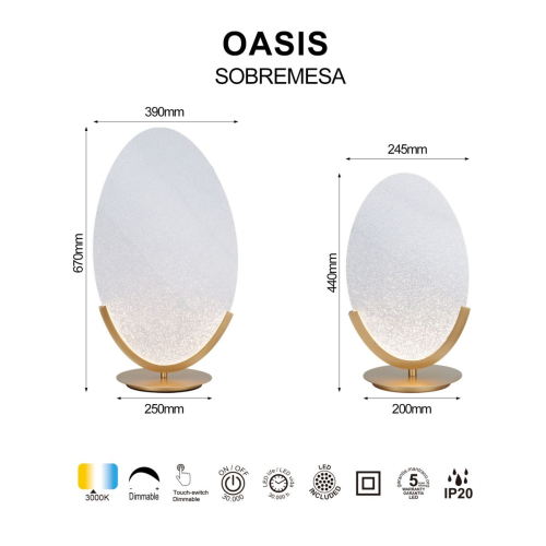Настольная лампа Mantra Oasis 9652 изображение в интернет-магазине Cramer Light фото 6