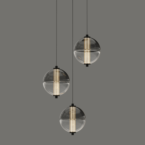 Подвесной светильник Delight Collection MD24022079-3A black/smoky изображение в интернет-магазине Cramer Light