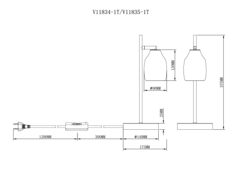 Настольная лампа Moderli Adalina V11835-1T изображение в интернет-магазине Cramer Light фото 7