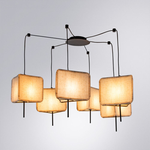 Подвесная люстра Arte Lamp Trixie A7084SP-6BK изображение в интернет-магазине Cramer Light фото 2