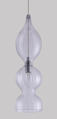 Подвесной светильник Crystal Lux Iris SP1 B Transparent изображение в интернет-магазине Cramer Light фото 2