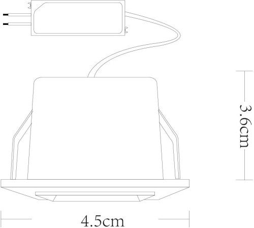 Встраиваемый светодиодный светильник Arte Lamp Grill A3153PL-1BK изображение в интернет-магазине Cramer Light фото 4