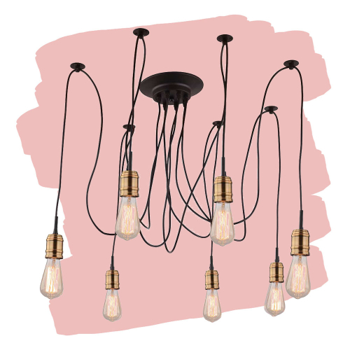 Подвесная люстра Arte Lamp Mazzetto A4290SP-7BK изображение в интернет-магазине Cramer Light фото 2