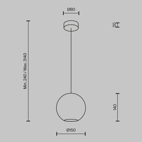 Подвесной светильник Maytoni Paparazzi MOD437PL-01BG изображение в интернет-магазине Cramer Light фото 5