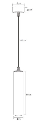 Подвесной точечный светильник Fiberli Tube460WN 12110204 изображение в интернет-магазине Cramer Light фото 6