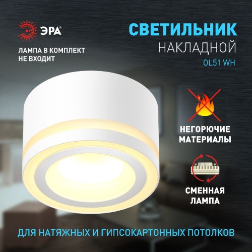 Накладной светильник Эра OL51 WH Б0059804 изображение в интернет-магазине Cramer Light фото 8