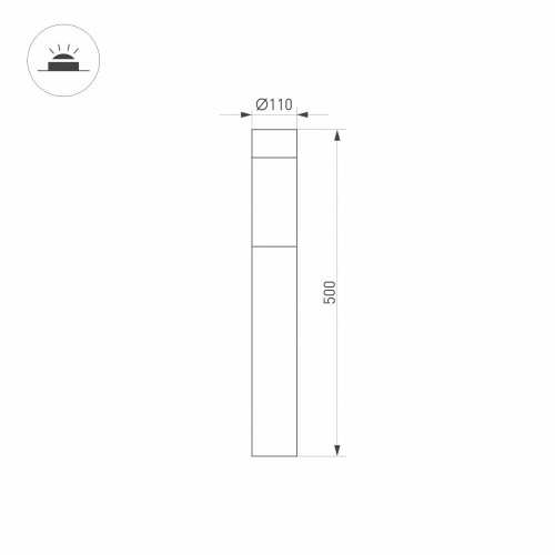 Садовый светильник Arlight Lgd-stem-boll 029966 дополнительное фото фото 3