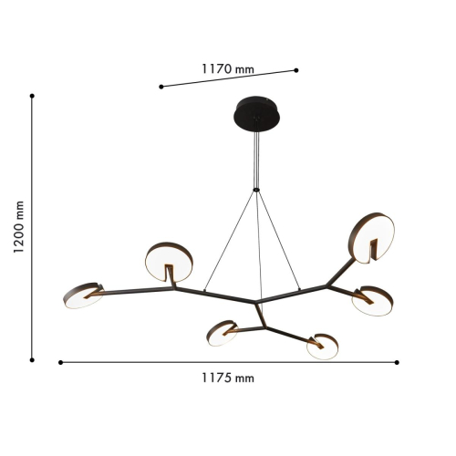 Подвесная люстра Favourite Paritet 4401-6P изображение в интернет-магазине Cramer Light фото 2