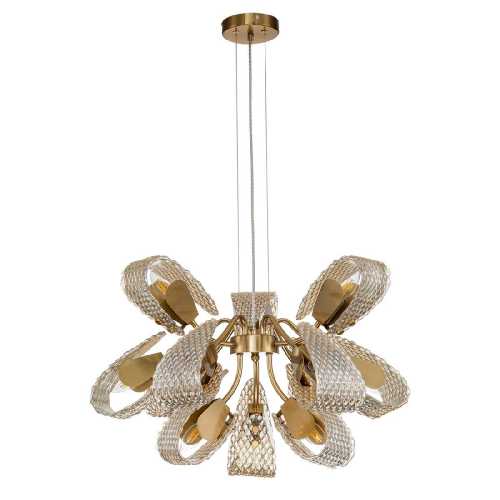 Подвесная люстра Indigo Fless 11033/12P Amber V000344 изображение в интернет-магазине Cramer Light фото 2