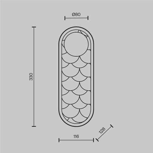 Настенный светильник Maytoni Perlamour MOD473WL-L20BSK изображение в интернет-магазине Cramer Light фото 7