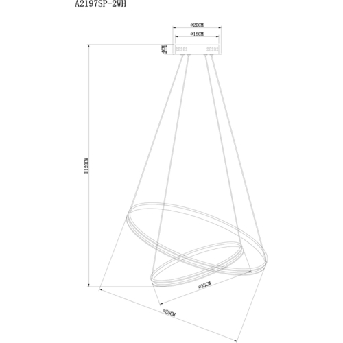 Подвесной светильник Arte Lamp Frodo A2197SP-2WH изображение в интернет-магазине Cramer Light фото 5