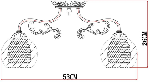 Потолочная люстра Arte Lamp A7062PL-3AB изображение в интернет-магазине Cramer Light фото 6