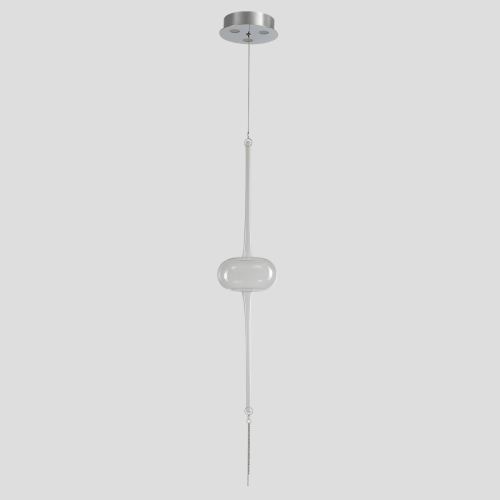 Подвесной светильник Crystal Lux GLASS SP3W LED CHROME изображение в интернет-магазине Cramer Light фото 2
