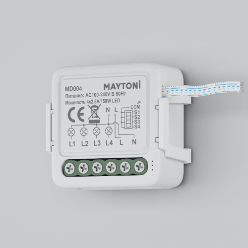 W-Fi выключатель четырехканальный Maytoni Smart home MD004 изображение в интернет-магазине Cramer Light фото 3