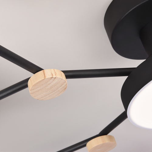 Потолочная люстра LED4U L3201-780 BK изображение в интернет-магазине Cramer Light фото 6