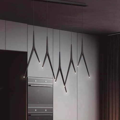 Подвесная люстра Mantra Arrecife 9385+9220 (5L) изображение в интернет-магазине Cramer Light