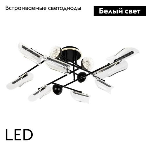 Потолочная люстра LED4U L3200-12 BK изображение в интернет-магазине Cramer Light фото 2