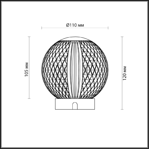 Настольная лампа Odeon Light Crystal 5008/2TL изображение в интернет-магазине Cramer Light фото 6