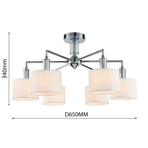 Потолочная люстра Favourite Laciness 2611-6P изображение в интернет-магазине Cramer Light фото 2
