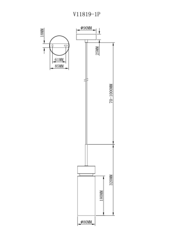 Подвесной светильник Moderli Almero V11819-1P изображение в интернет-магазине Cramer Light фото 7