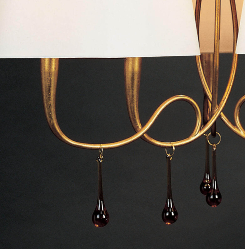 Подвесная люстра Mantra Paola Painted Gold 3540 изображение в интернет-магазине Cramer Light фото 6