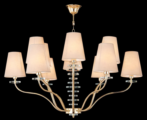 Подвесная люстра Crystal Lux ARMANDO SP6+6 GOLD изображение в интернет-магазине Cramer Light фото 2