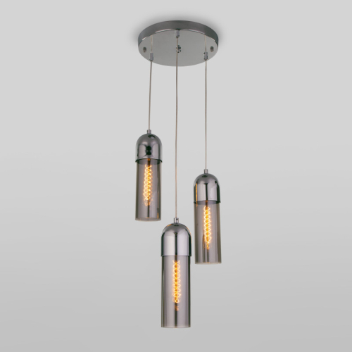 Подвесная люстра Eurosvet Airon 50180/3 дымчатый изображение в интернет-магазине Cramer Light фото 3