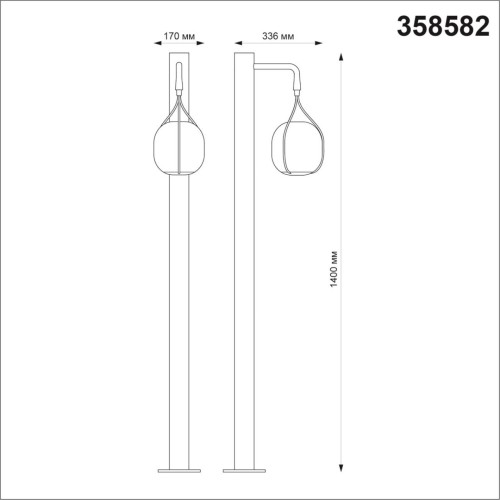 Ландшафтный светильник Novotech Roca 358582 дополнительное фото фото 4