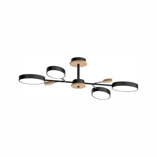 Люстра на штанге LED4U L3219-830 BK изображение в интернет-магазине Cramer Light