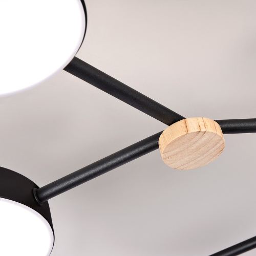 Потолочная люстра LED4U L3201-700 BK изображение в интернет-магазине Cramer Light фото 6