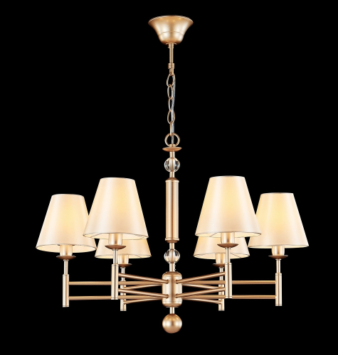 Подвесная люстра Crystal Lux FLAVIO SP6 GOLD изображение в интернет-магазине Cramer Light фото 3