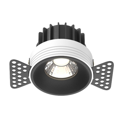 Встраиваемый светильник Maytoni Round DL058-12W4K-TRS-B изображение в интернет-магазине Cramer Light
