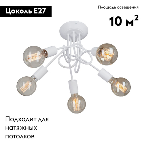Потолочная люстра Vitaluce V3727-0/5PL изображение в интернет-магазине Cramer Light фото 2