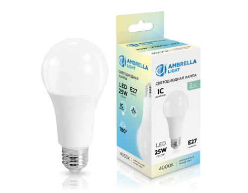 Светодиодная лампа Ambrella Light Bulbing E27 25W 4000K 652504 изображение в интернет-магазине Cramer Light фото 3