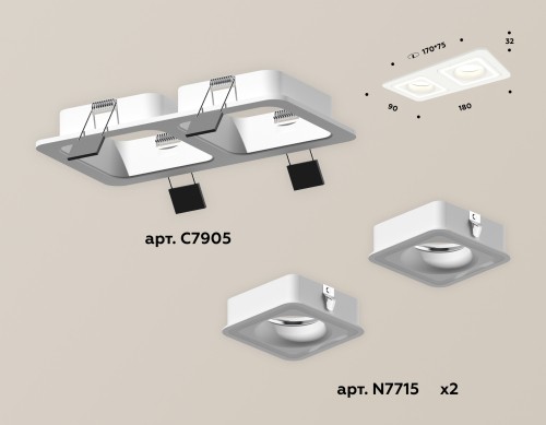 Встраиваемый светильник Ambrella Light Techno XC7905011 (C7905, N7715) изображение в интернет-магазине Cramer Light фото 2