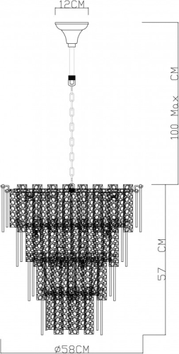 Потолочная люстра Divinare Felis 6005/17 LM-9 изображение в интернет-магазине Cramer Light фото 7