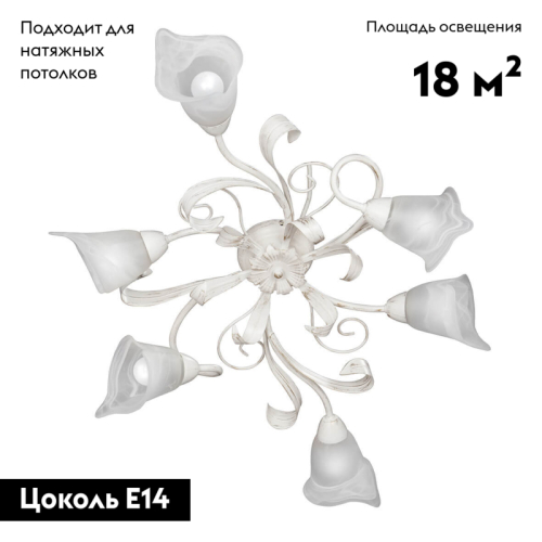 Потолочная люстра Vitaluce V3747-0/6PL изображение в интернет-магазине Cramer Light фото 2