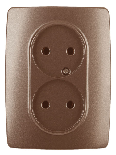 Розетка 2x2P Эра 12-2107-14 Б0031246 дополнительное фото