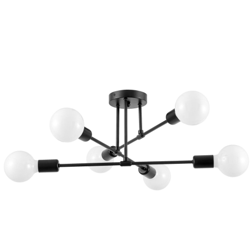 Потолочная люстра Lampit Nova TC 2010-6 BK изображение в интернет-магазине Cramer Light
